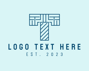 Digital Maze Letter T logo