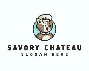 Cartoon Cat Chef logo design