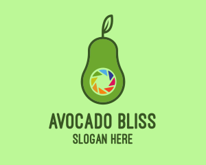 Avocado Camera Shutter logo design