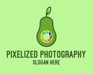 Avocado Camera Shutter logo design