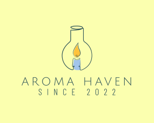 Wellness Aroma Lamp logo design