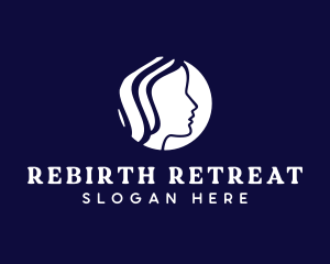 Woman Hair Head logo