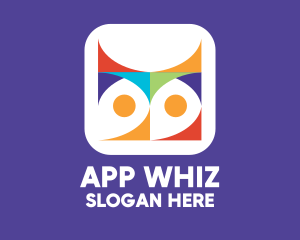 Colorful Owl App logo design