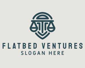 Legal Scale Shield logo design