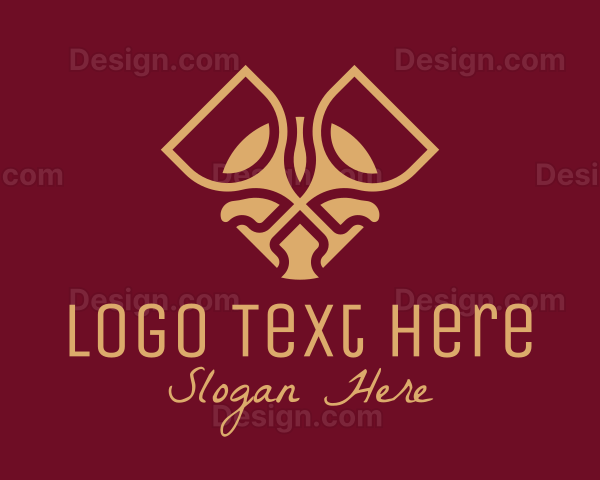 Luxury Wine Glass Logo