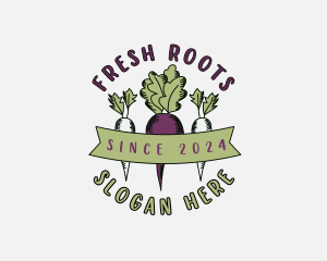 Turnip Radish Vegetable logo