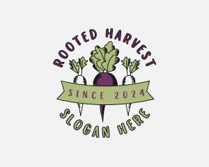 Turnip Radish Vegetable logo