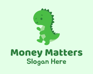 Green Baby Dinosaur  Logo