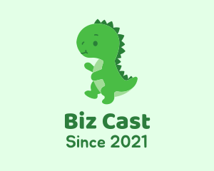 Green Baby Dinosaur  logo