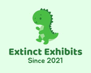 Green Baby Dinosaur  logo