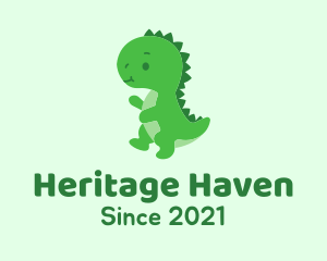 Green Baby Dinosaur  logo