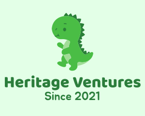 Green Baby Dinosaur  logo