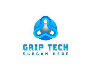 App Cybersecurity Tech logo design