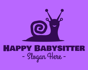 Happy Wild Snail logo design