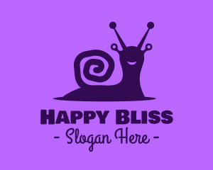 Happy Wild Snail logo design