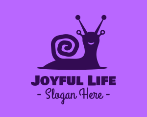 Happy Wild Snail logo design