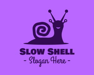 Happy Wild Snail logo design