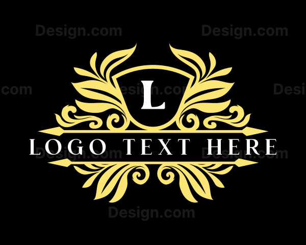 Luxury Royal Ornament Shield Logo