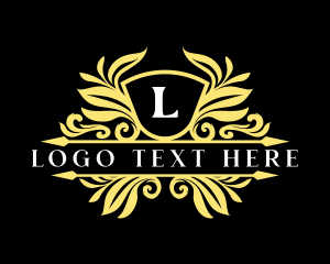 Luxury Royal Ornament Shield logo