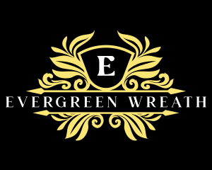 Luxury Royal Ornament Shield logo design