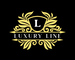 Luxury Royal Ornament Shield logo design