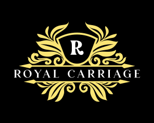 Luxury Royal Ornament Shield logo design