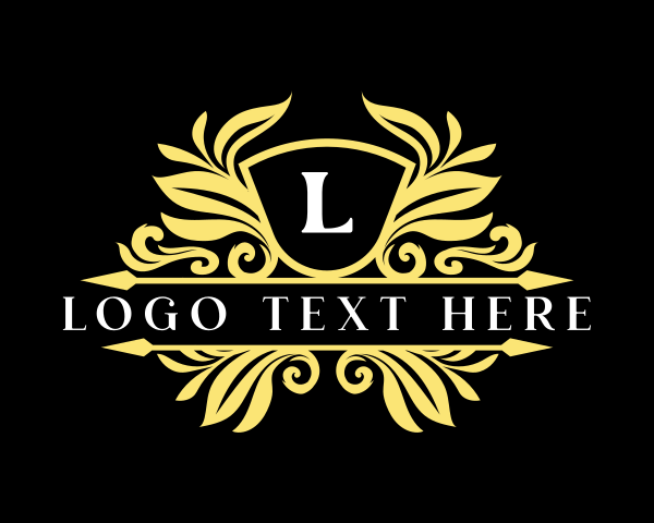 Luxury Royal Ornament Shield logo