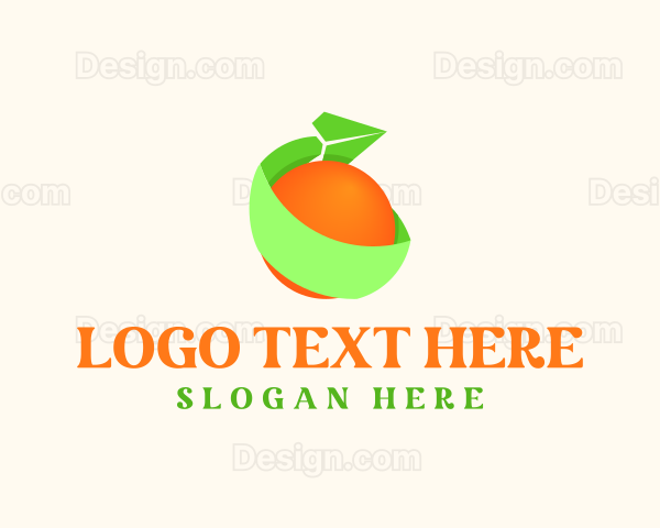 Plane Orange Delivery Logo