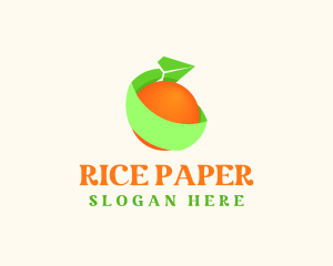 Plane Orange Delivery logo design