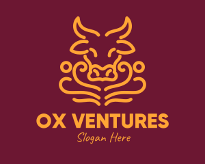 Golden Ox Head logo