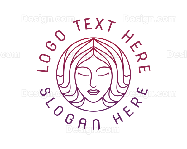 Woman Fashion Cosmetics Logo