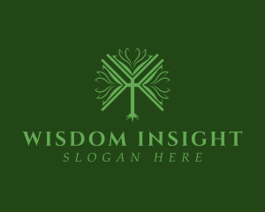 Book Tree Wisdom logo design