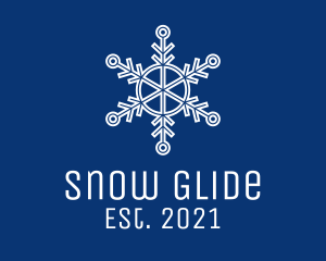 Simple Snowflake Pattern logo design