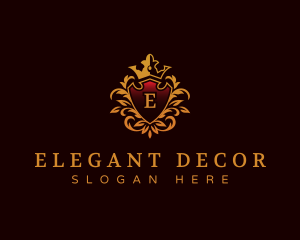 Luxury Shield Ornament logo design