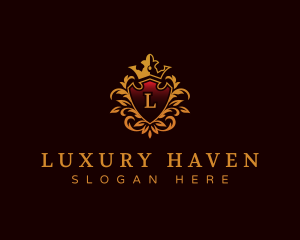 Luxury Shield Ornament logo design