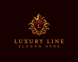 Luxury Shield Ornament logo design