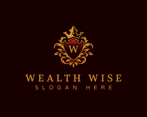 Luxury Shield Ornament logo design