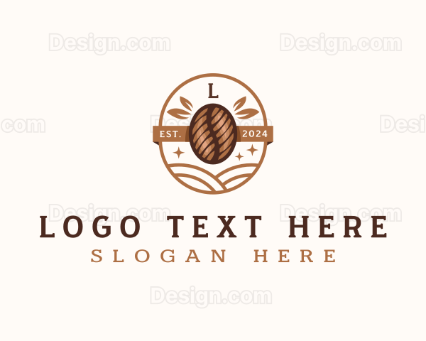 Brewed Coffee Bean Logo