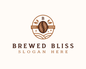 Brewed Coffee Bean logo design