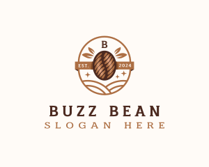 Brewed Coffee Bean logo design