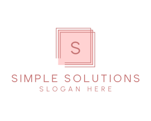 Simple Frame Boutique logo design