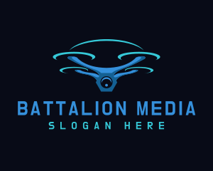 Flying Camera Drone logo design