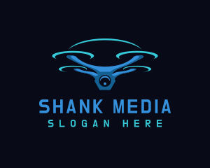 Flying Camera Drone logo design