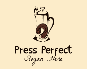 Coffee French Press  logo design