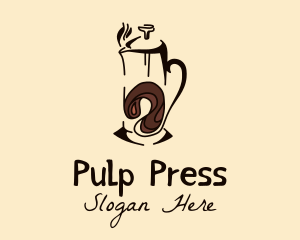 Coffee French Press  logo design