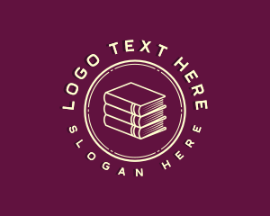 Novel - Book Library Bookstore logo design