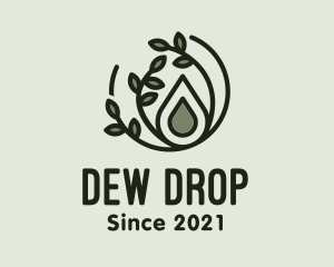 Organic Oil Droplet logo design