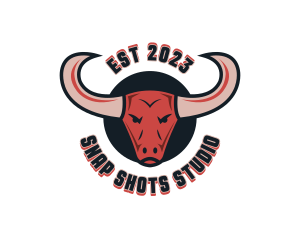 Bull Horns Animal Logo
