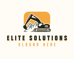 Excavator Mining Contractor Logo