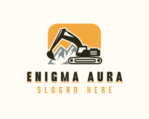 Excavator Mining Contractor Logo